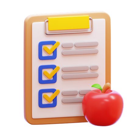 Diet Program  3D Icon