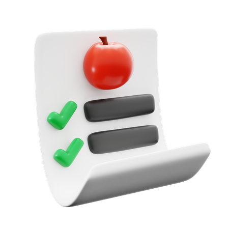 Diet Program  3D Icon