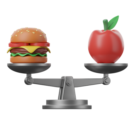 Dieta balanceada  3D Icon