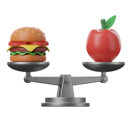 Dieta balanceada  3D Icon