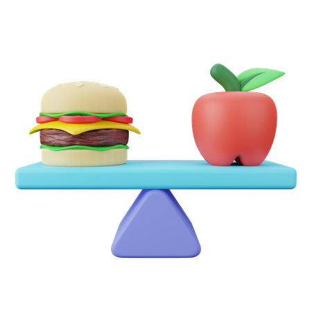 Dieta balanceada  3D Icon