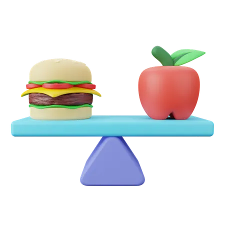 Dieta balanceada  3D Icon