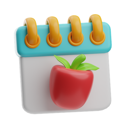 Fecha de dieta  3D Icon