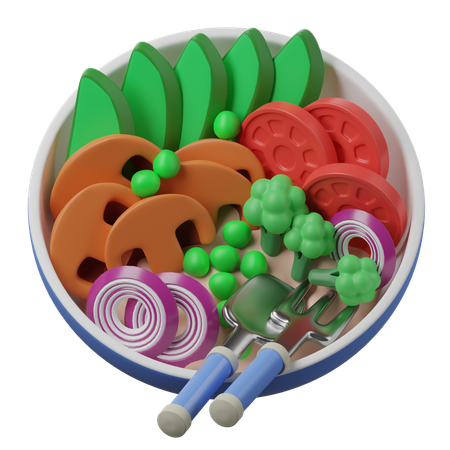 Dieta vegana  3D Icon