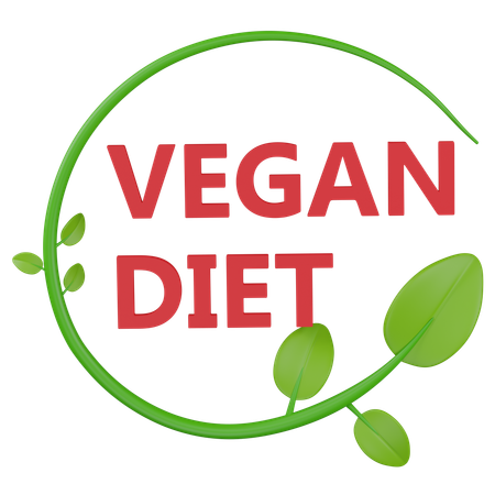 Dieta vegana  3D Icon