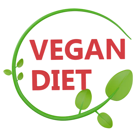 Dieta vegana  3D Icon