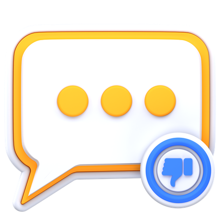 Diferente do chat  3D Icon