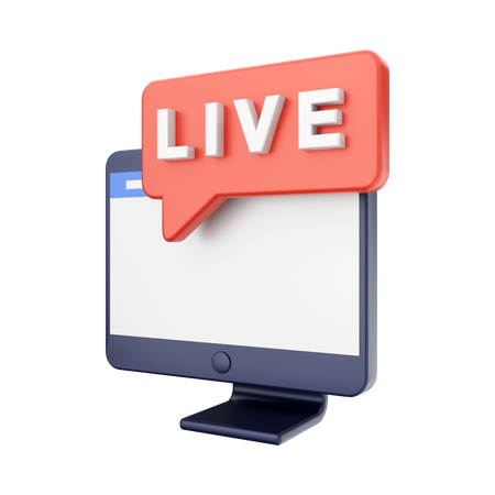 Diffusion en direct  3D Icon