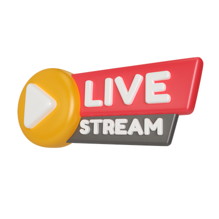 Diffusion en direct  3D Icon