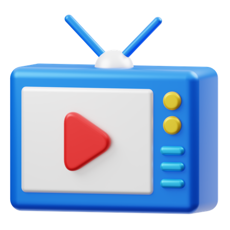 Diffusion en ligne  3D Icon