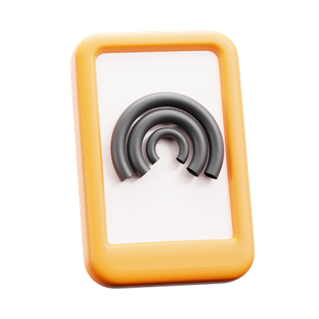 Diffusion mobile  3D Icon