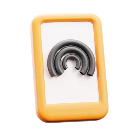 Diffusion mobile  3D Icon