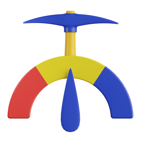 Dificultad minera  3D Icon