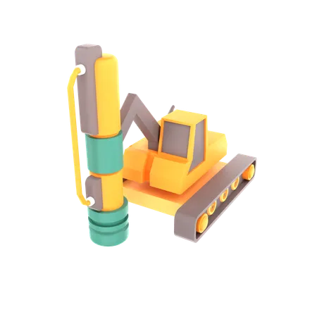 Digger Derrick  3D Icon