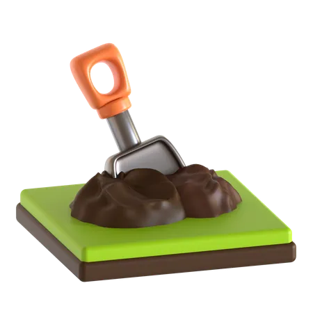 Digging  3D Icon