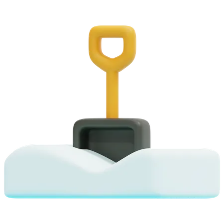 Digging Shovel  3D Icon