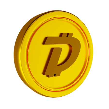 Digibyte Crypto Coin  3D Icon