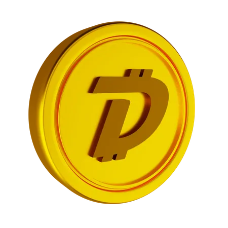 Digibyte Crypto Coin  3D Icon
