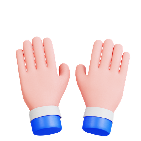 Digitando mãos  3D Icon