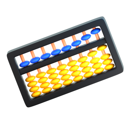 Digital Abacus  3D Icon