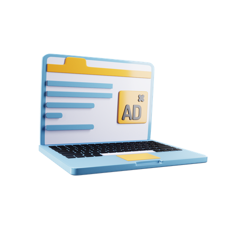 Digital Ads  3D Icon