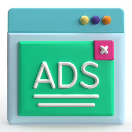 Digital Advertising  3D Icon