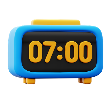 Digital Alarm  3D Icon