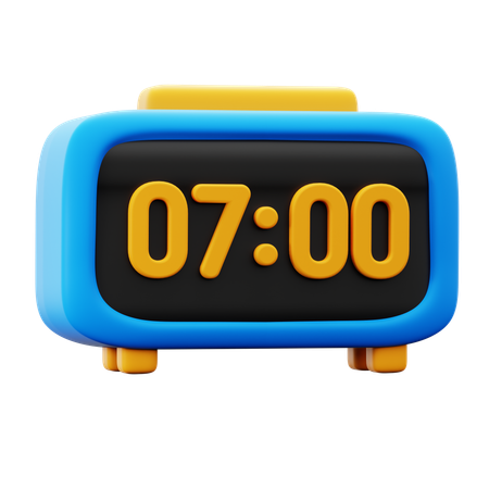 Digital Alarm  3D Icon