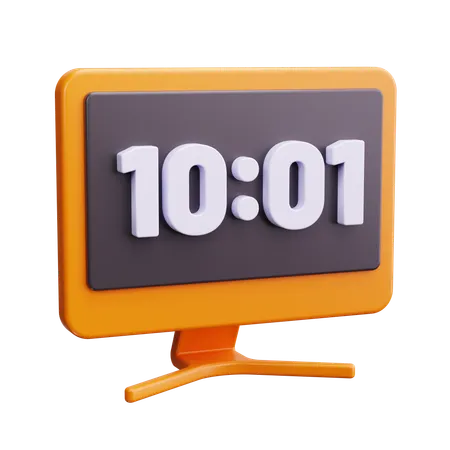 Digital Alarm Clock  3D Icon