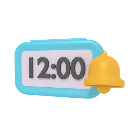 Digital alarm clock  3D Icon