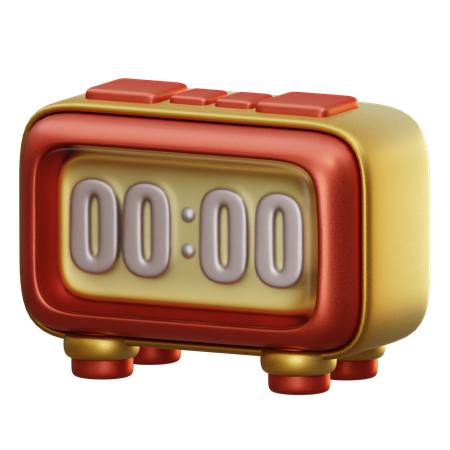 Digital Alarm Clock  3D Icon