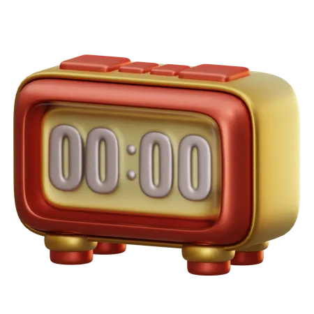 Digital Alarm Clock  3D Icon