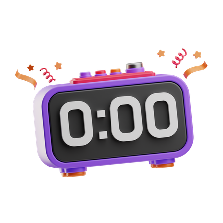 Digital Alarm Clock  3D Icon