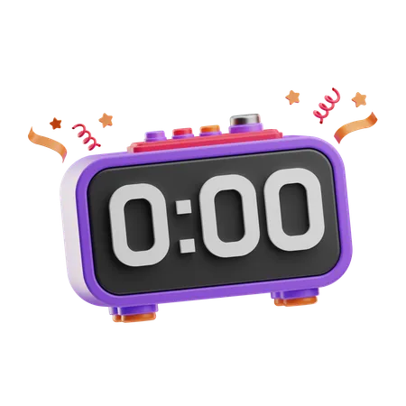 Digital Alarm Clock  3D Icon