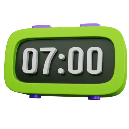 Digital Alarm Clock  3D Icon