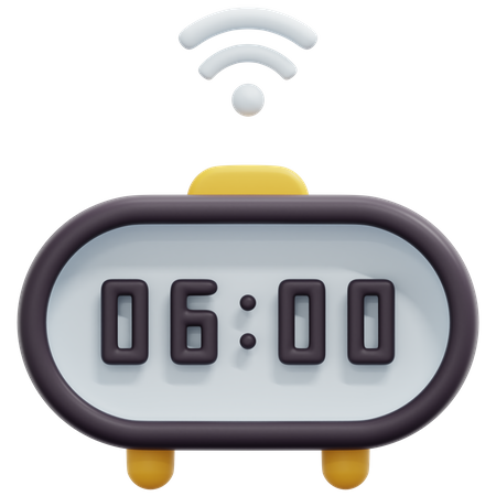 Digital Alarm Clock  3D Icon