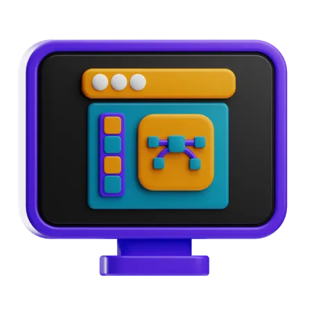 Digital Art Software  3D Icon