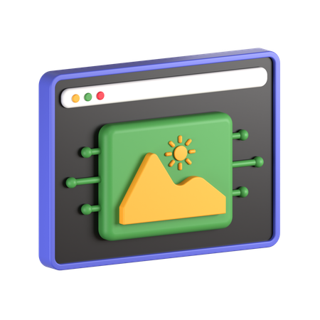 Digital Asset  3D Icon