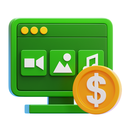 Digital Assets  3D Icon