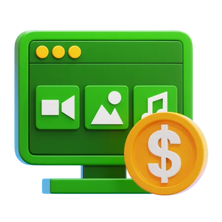 Digital Assets  3D Icon
