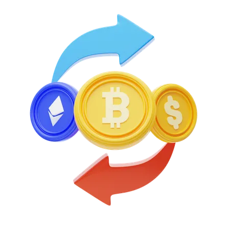 Digital Assets Exchange  3D Icon