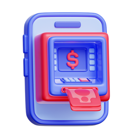 Digital ATM  3D Icon