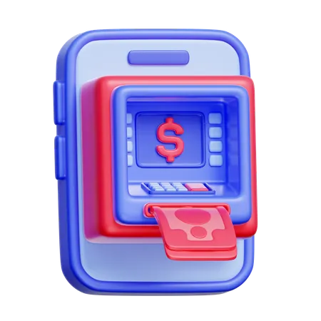 Digital ATM  3D Icon