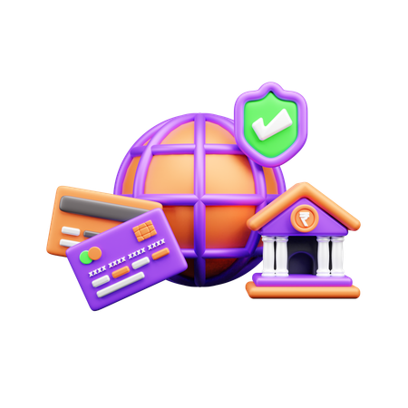 Digitale Bank  3D Icon