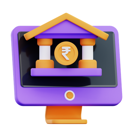 Digitale Bank  3D Icon