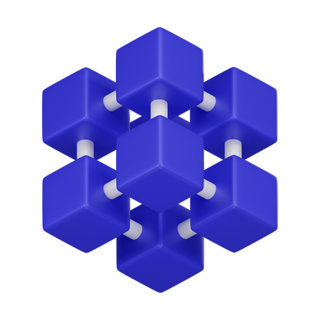 Digital Block  3D Icon