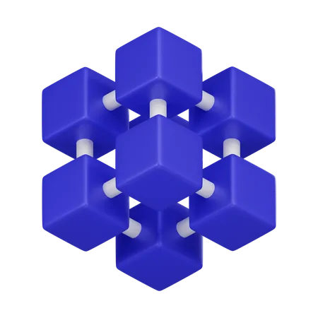 Digital Block  3D Icon