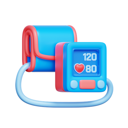 Digital Blood Pressure Monitor  3D Icon