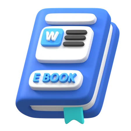 Digital Book  3D Icon