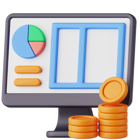 Digital Bookeping  3D Icon